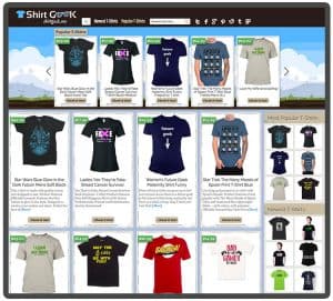 make my own t-shirt affiliate store