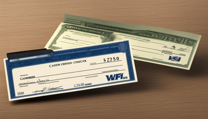 Certified and Cashier's checks image Certified and Cashier's checks image