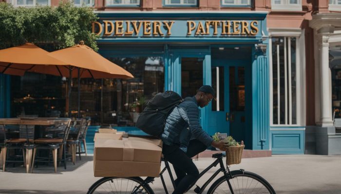 making deliveries through apps like Uber Eats or DoorDash making deliveries through apps like Uber Eats or DoorDash